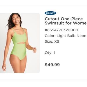 Old Navy cut out one piece swimsuit